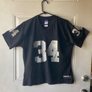 Reebok Women's Black Jersey with Bold Silver Numbers